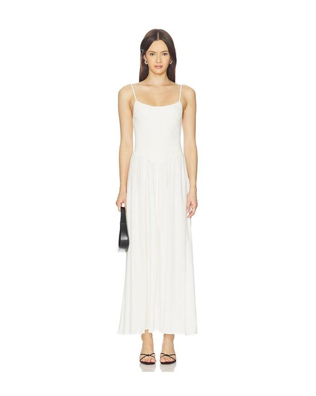 LSPACE White Misha Midi Dress