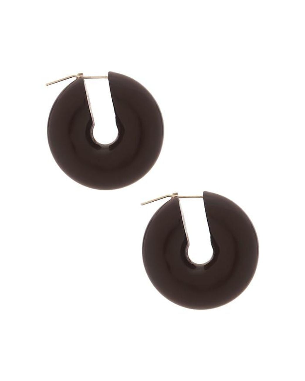 Uncommon Matters Black Stratus Hoop Earrings
