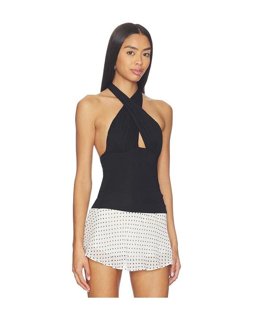 Lovers + Friends Black Cordella Top