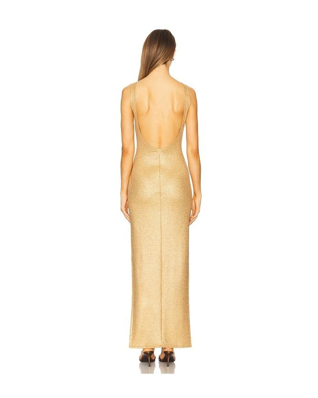 Luli Fama Metallic X Revolve Tank Dress