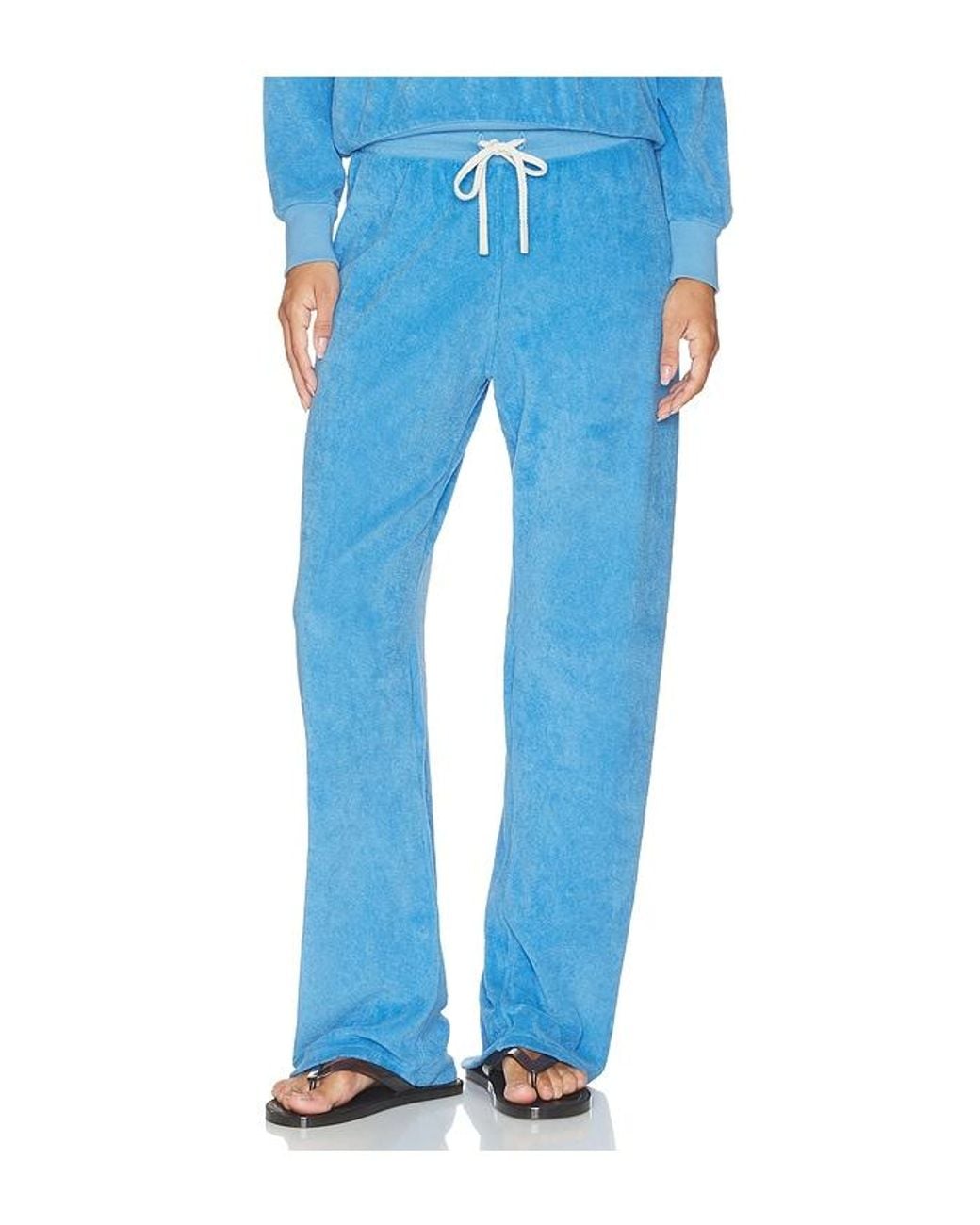 PERFECTWHITETEE Blue Eliana Loop Terry Drawstring Pant