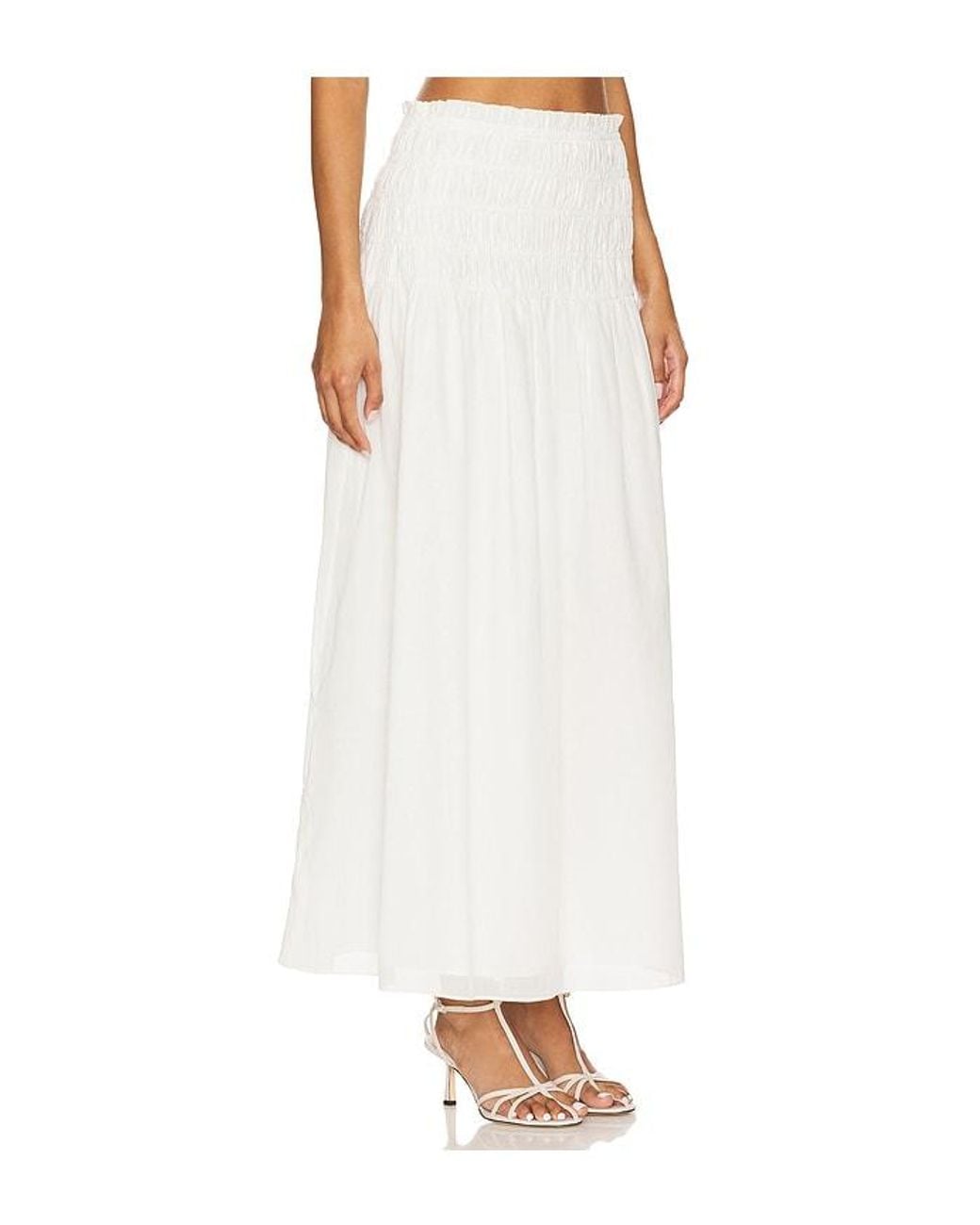 Lovers + Friends White Alessia Maxi Skirt