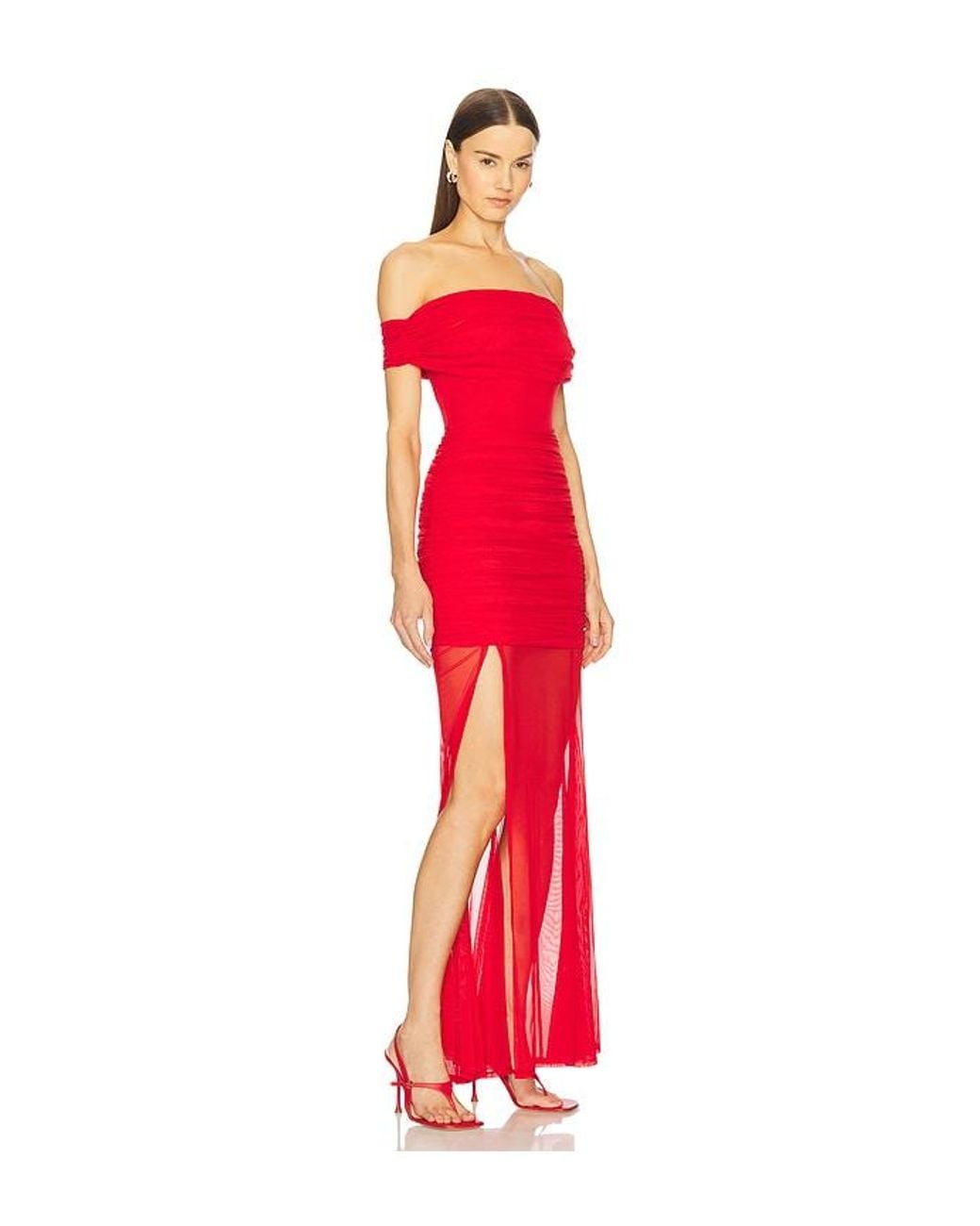Michael Costello Red X Revolve Heidi Gown