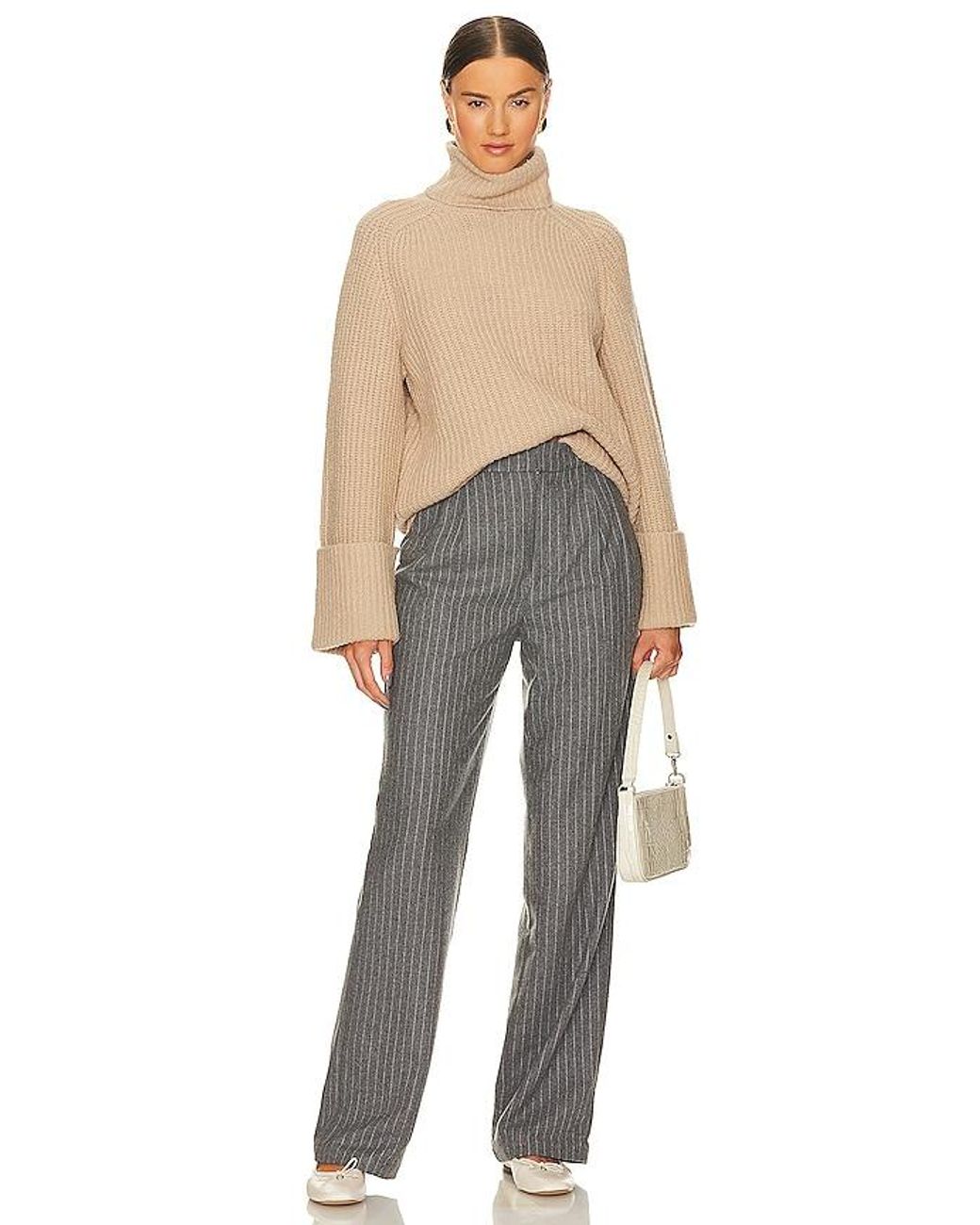 LPA Blue Sabri Turtleneck Sweater