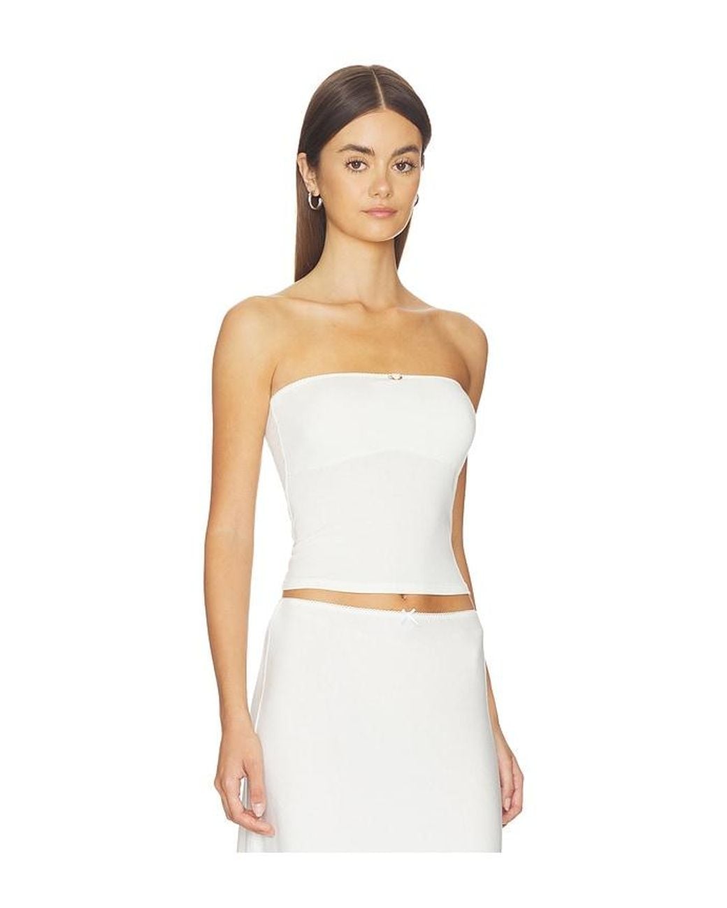 RAT BOI White Contour Tube Top