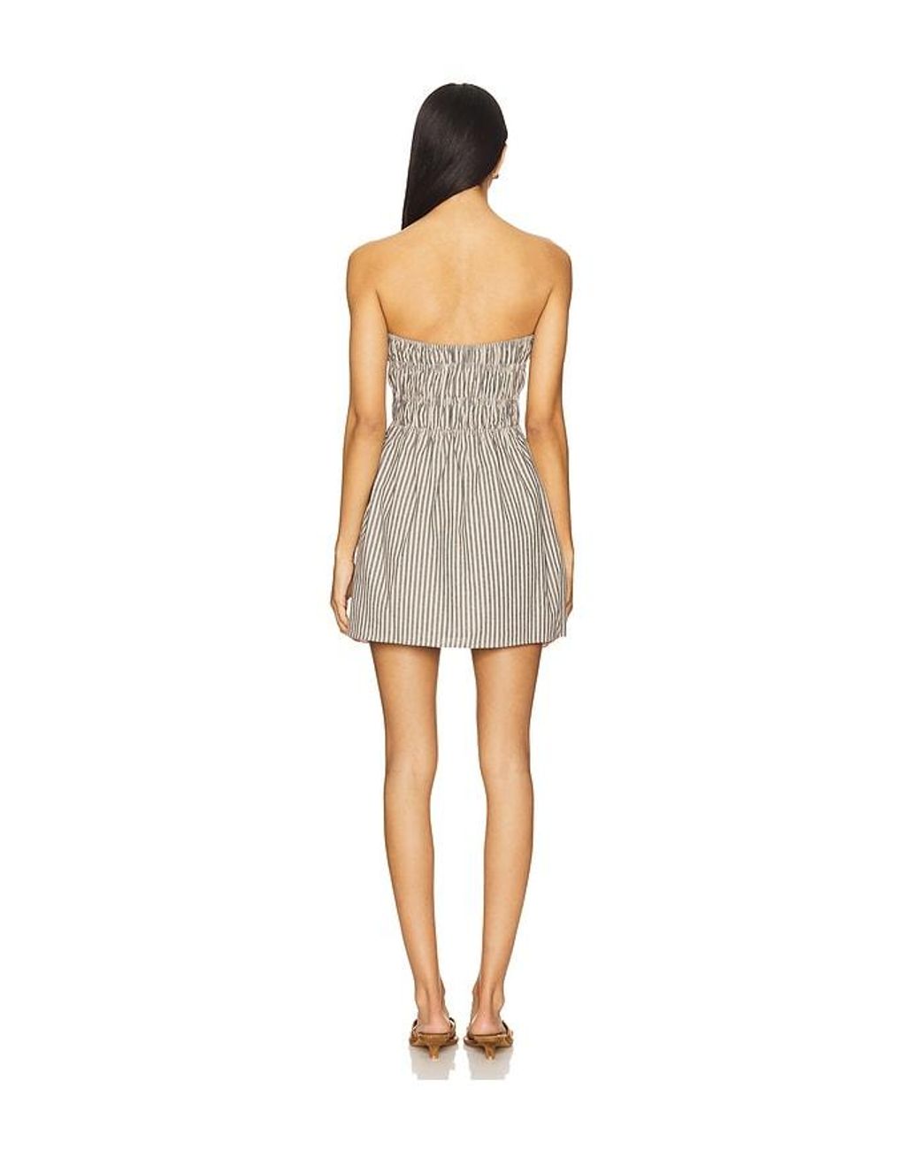 MORE TO COME Natural Neve Mini Dress