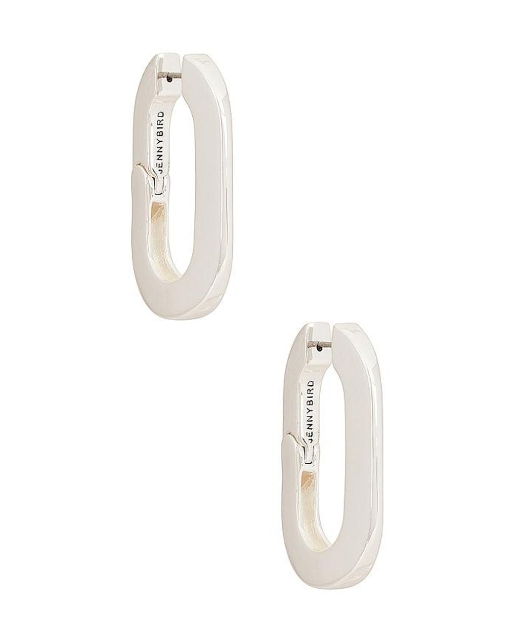 Jenny Bird White Mega U-Link Earrings