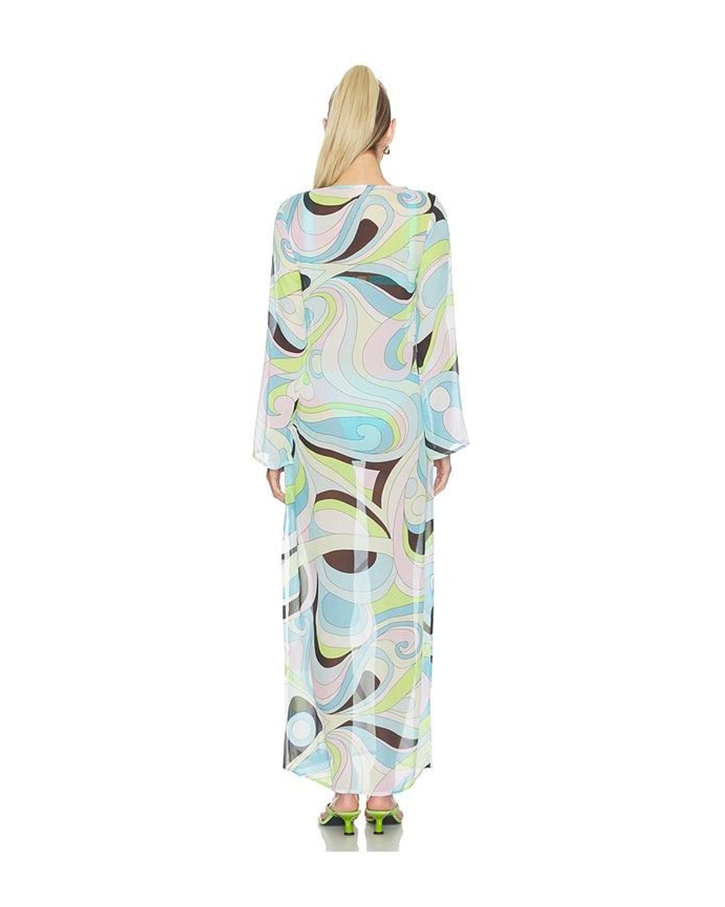 Maxivestido Hotline En Color Azul, Verde Talla (También En M, S, Xl) Cin Cin de color Blue