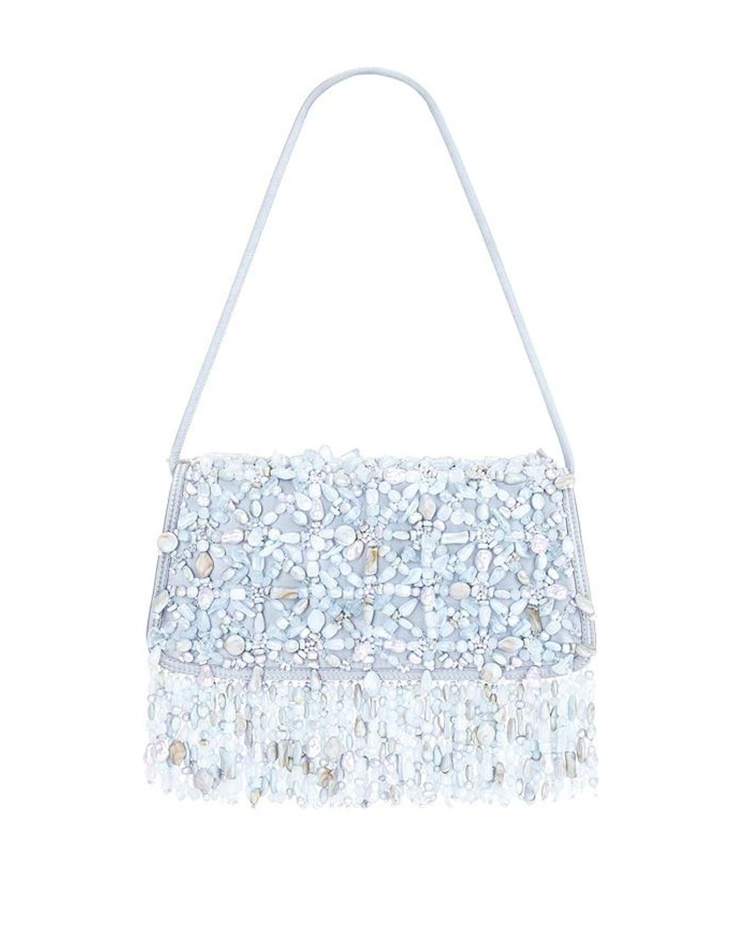 Cult Gaia White Idalia Shoulder Bag
