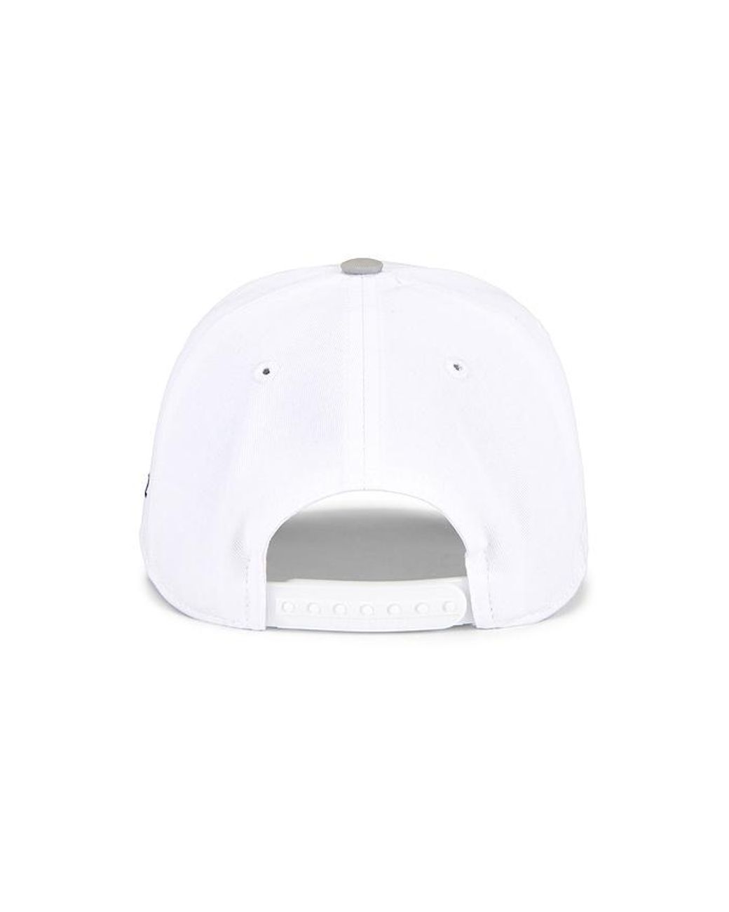 Siegelman Stable White Patched Five Panel Hat for men
