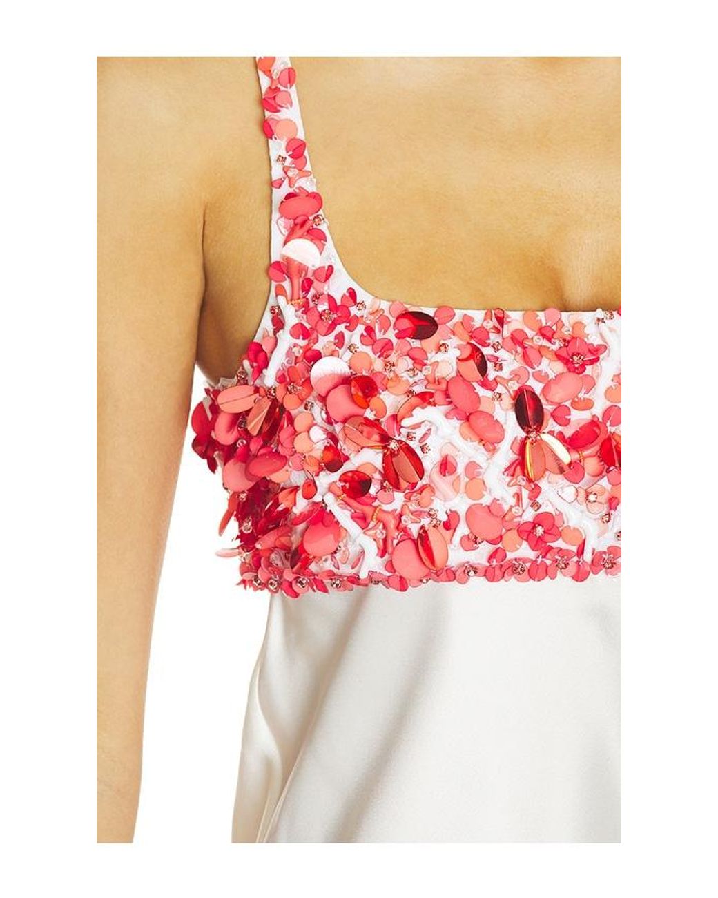 retroféte White Winifred Embroidered Dress