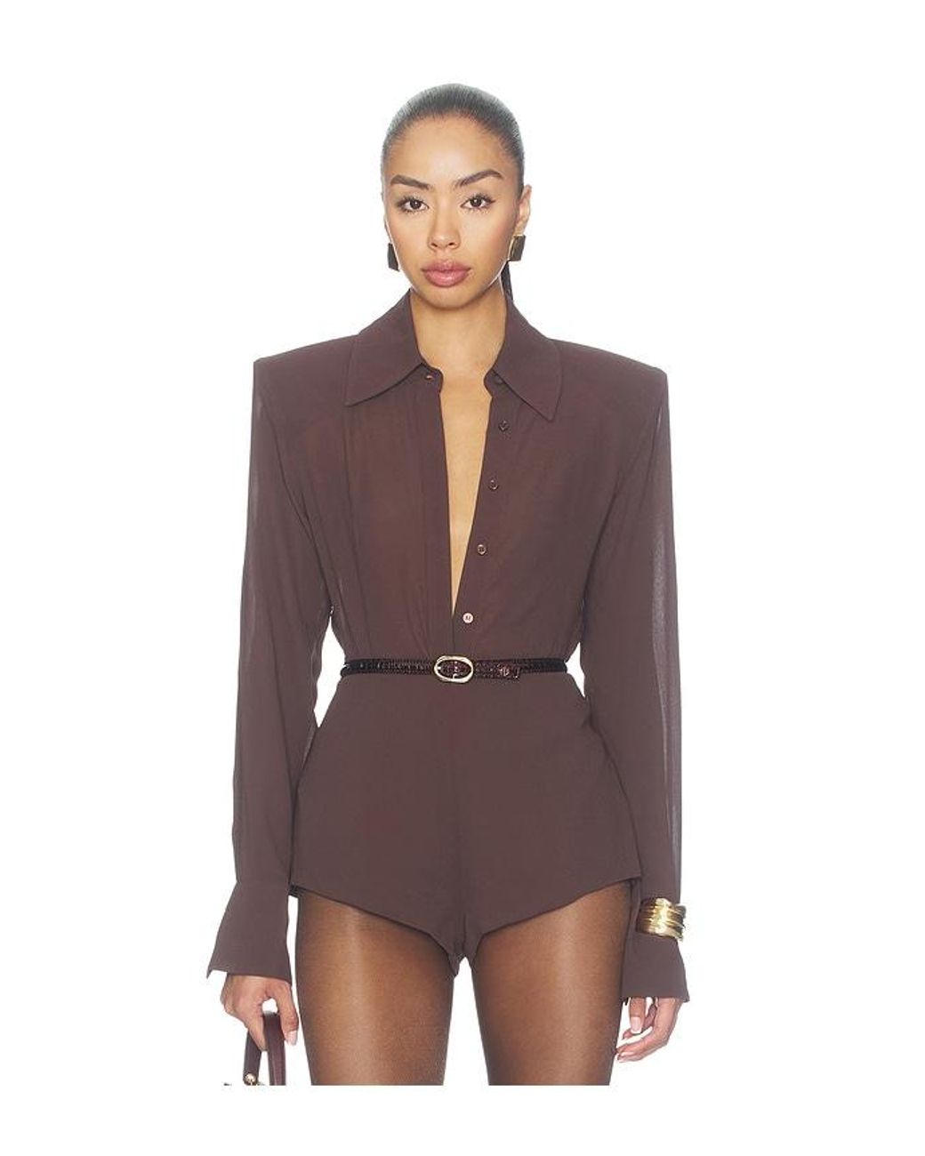 AFRM Purple Caroline Top
