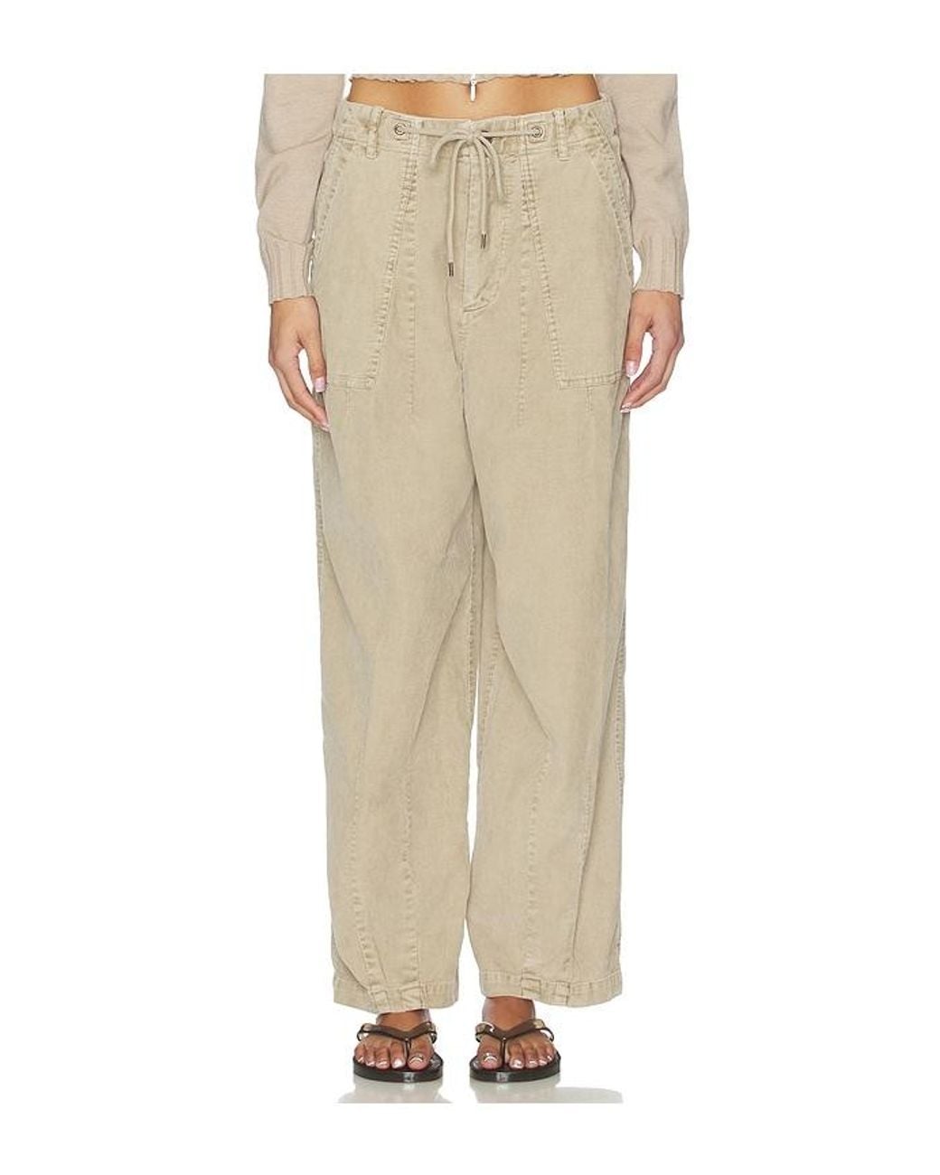 James Perse Natural Fine Wale Stretch Cord Pant