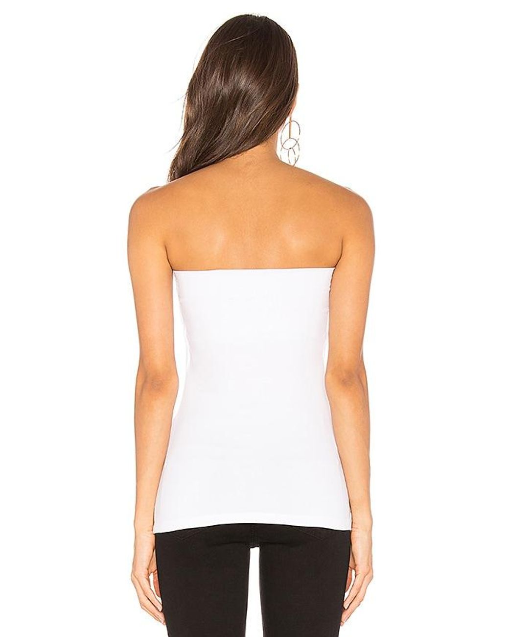 Susana Monaco White Strapless Tube