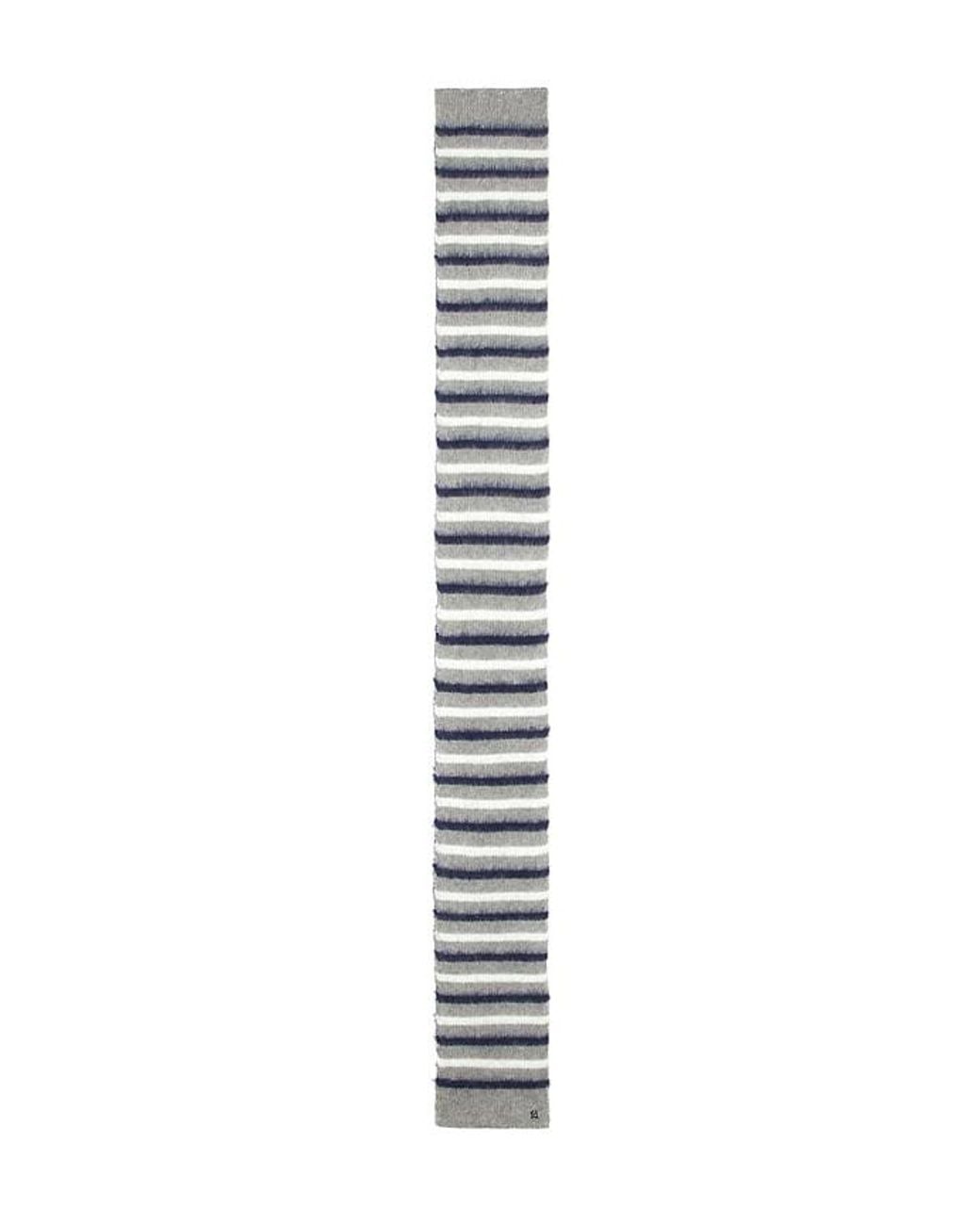FAVORITE DAUGHTER Gray The Striped Knit Scarf
