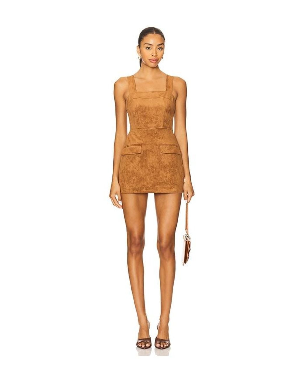 Amanda Uprichard Multicolor X Revolve Yorke Skort Suede Romper