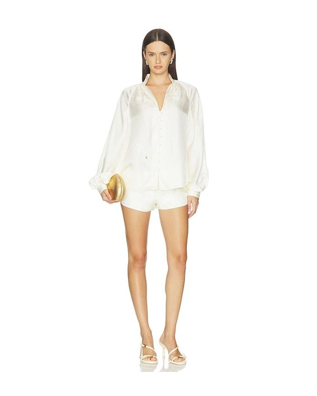 Cult Gaia White Lusia Top