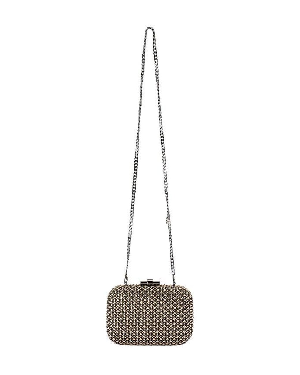 Olga Berg Black Ellen Hotfix Clutch
