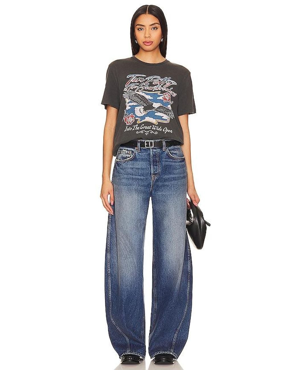 Junk Food Black Tom Petty Eagle Tee