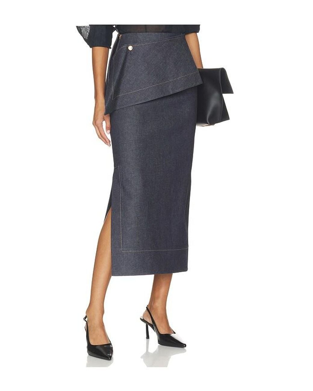 Amir Taghi Blue Eloise Skirt