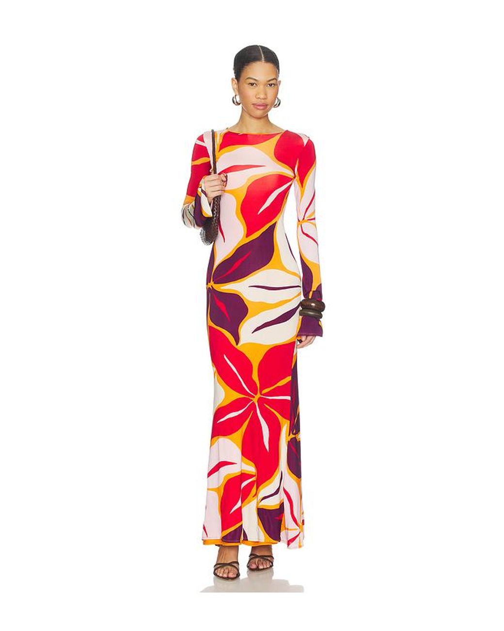 Cala De La Cruz Red Amay Dress