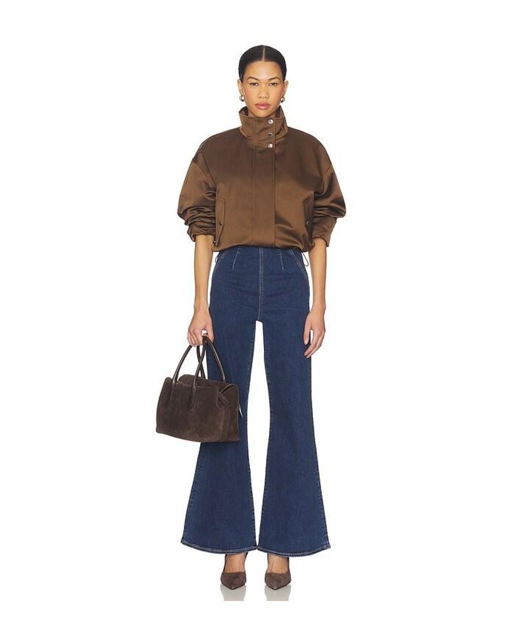 Veronica Beard Blue Joplin Off-Duty High Rise Wide Leg