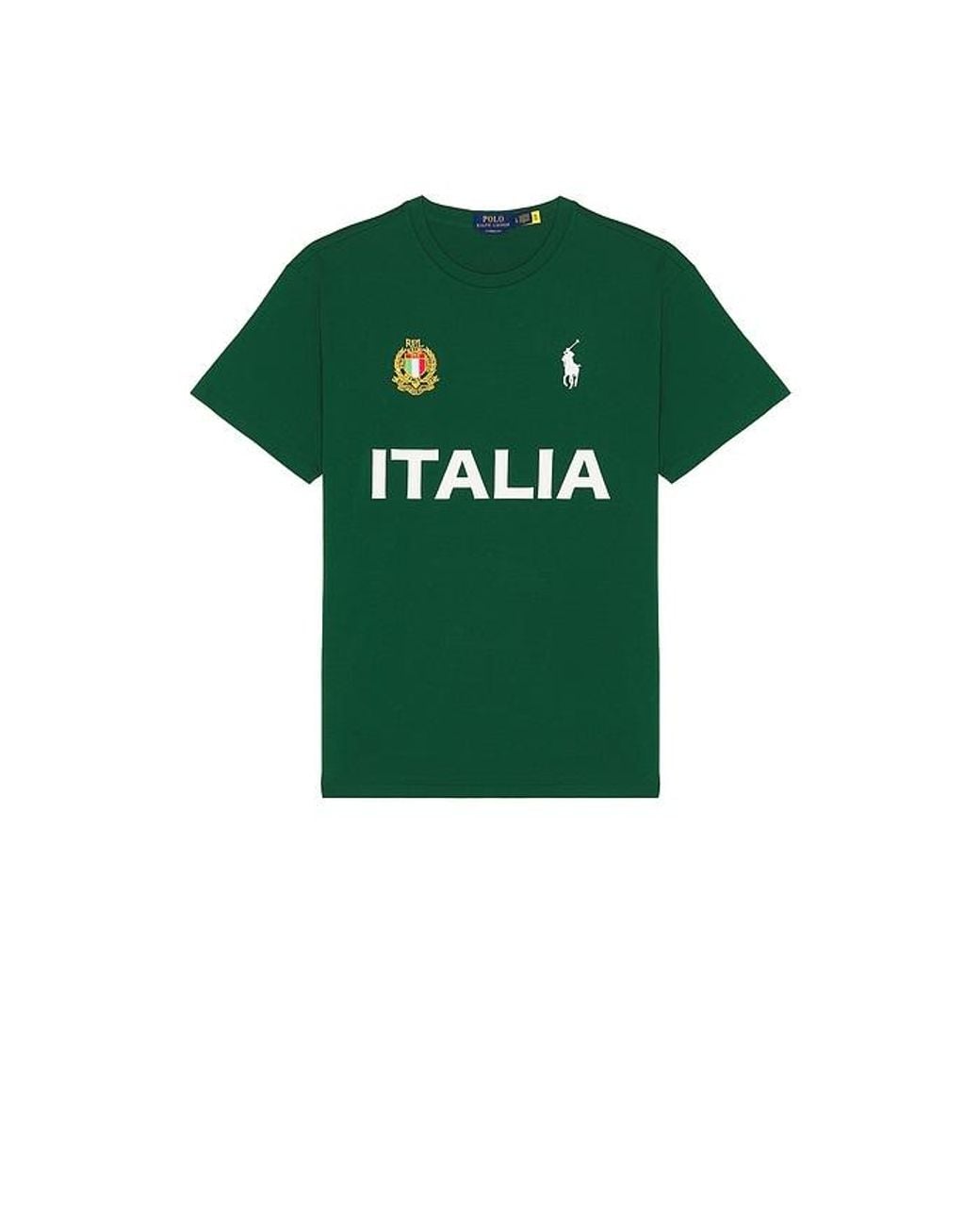 Polo Ralph Lauren Green Italy Short Sleeve T-Shirt for men