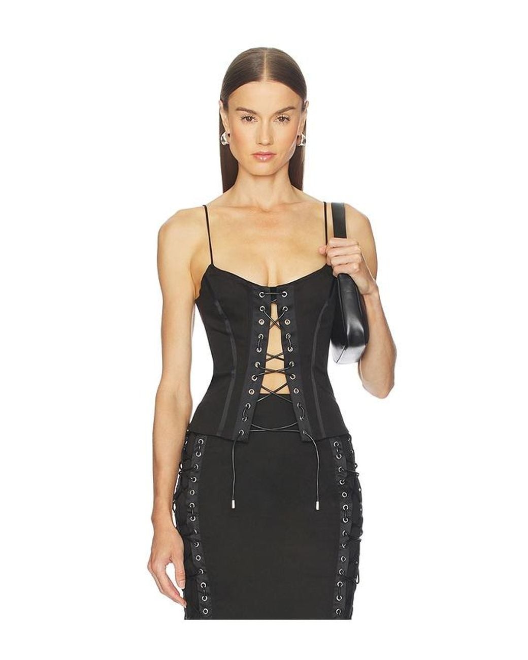Camila Coelho Black Yasmina Top