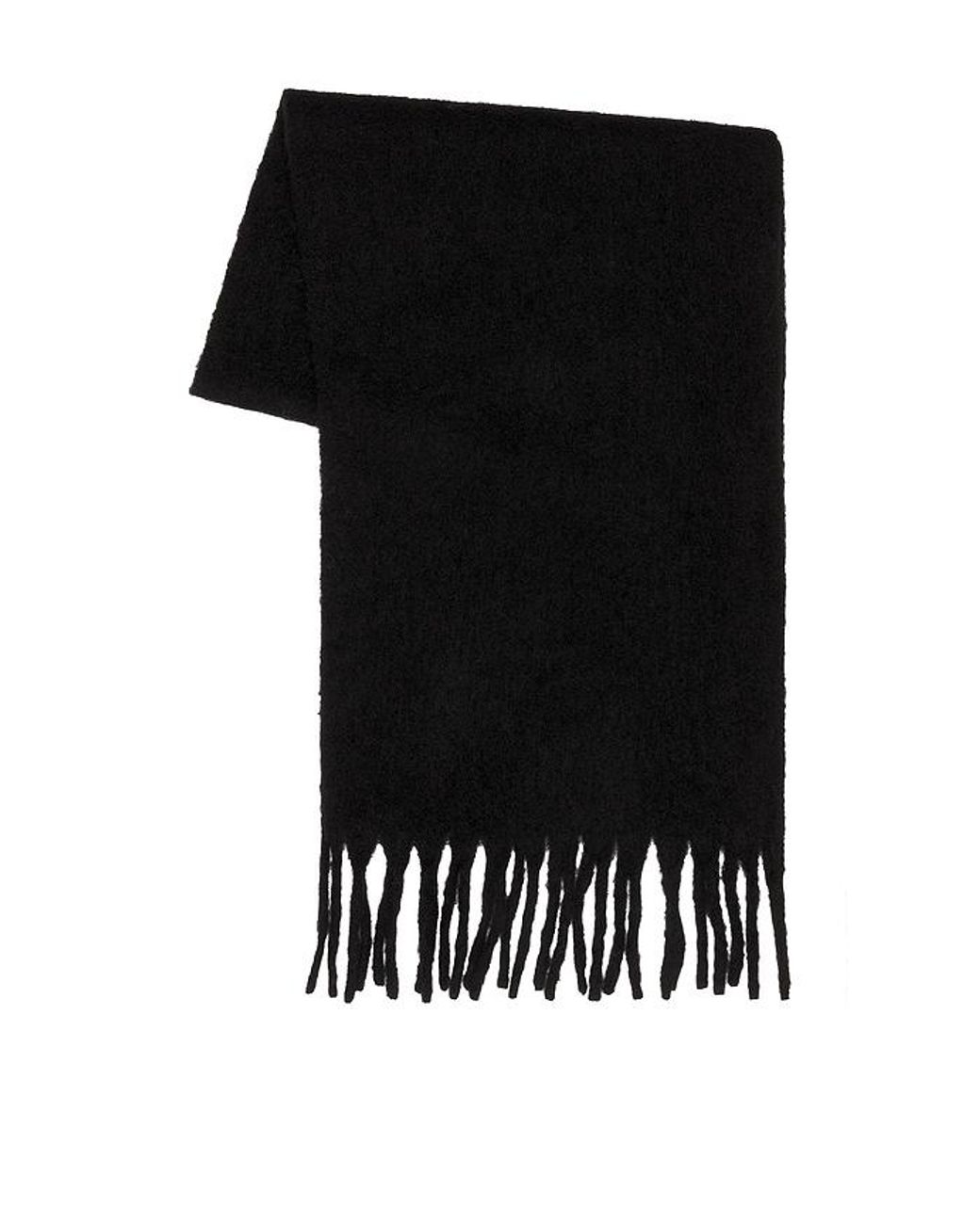 Hat Attack Black Cozy Solid Scarf
