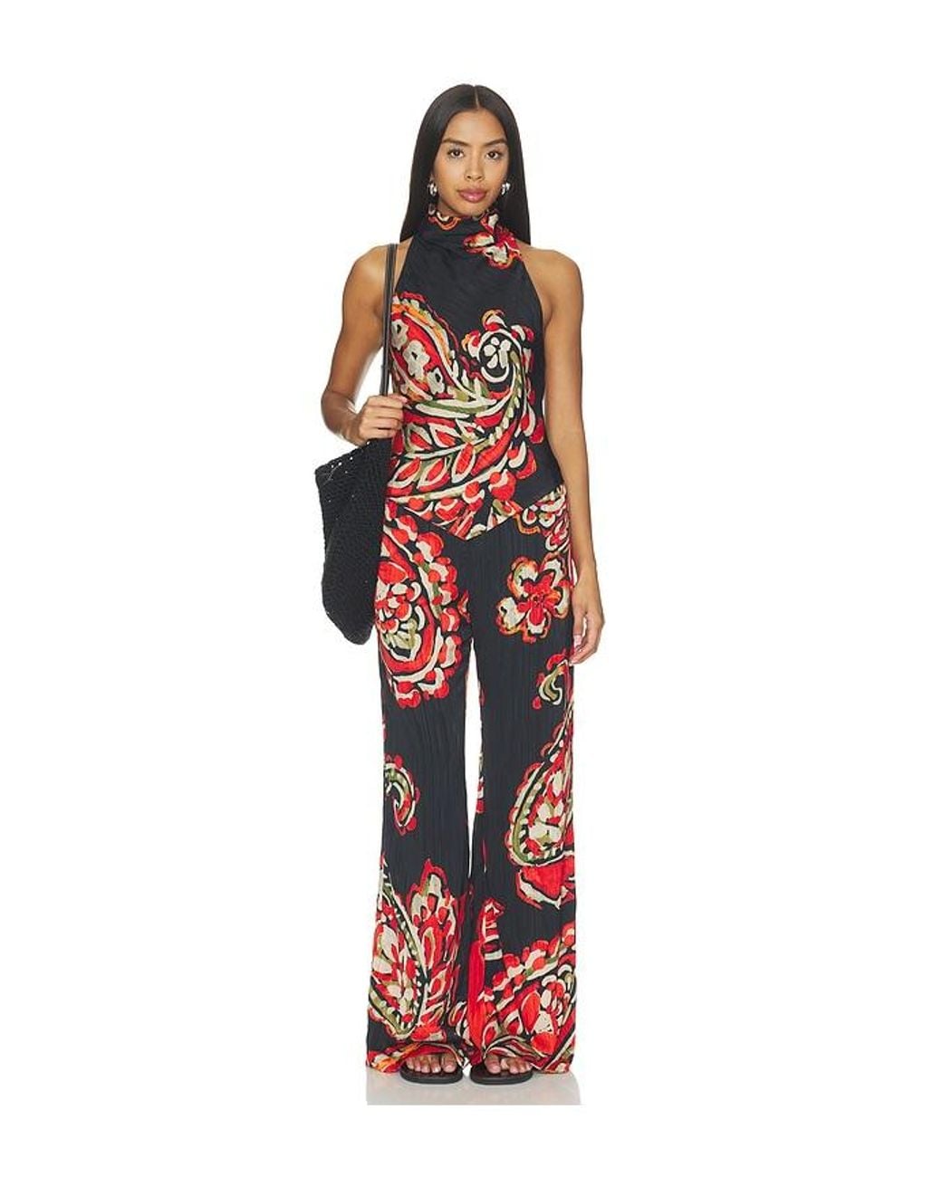 Amanda Uprichard Red Mariko Pants