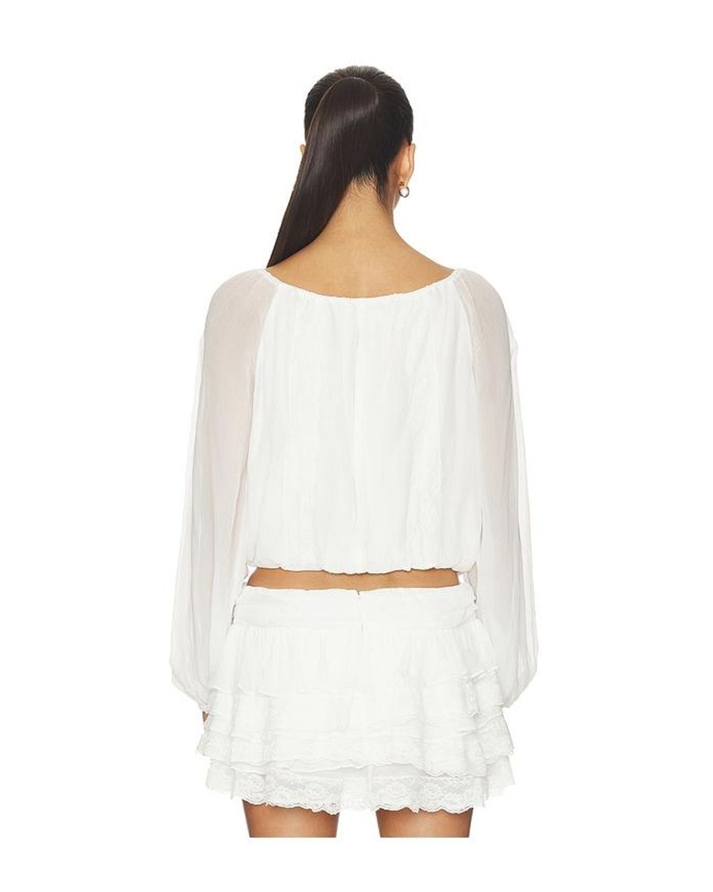 Amanda Uprichard White X Revolve Dallas Top