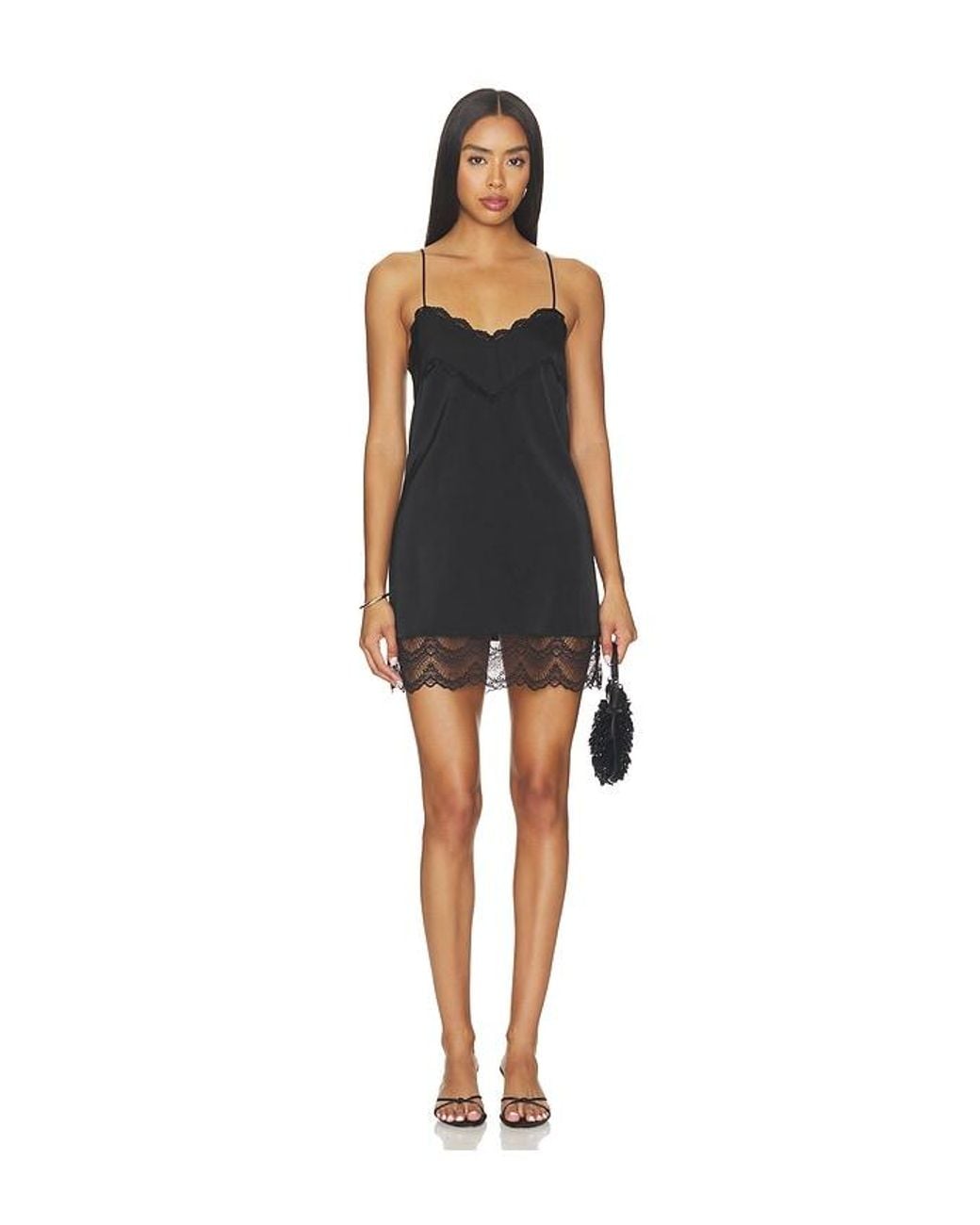 MORE TO COME Black Elkin Mini Dress