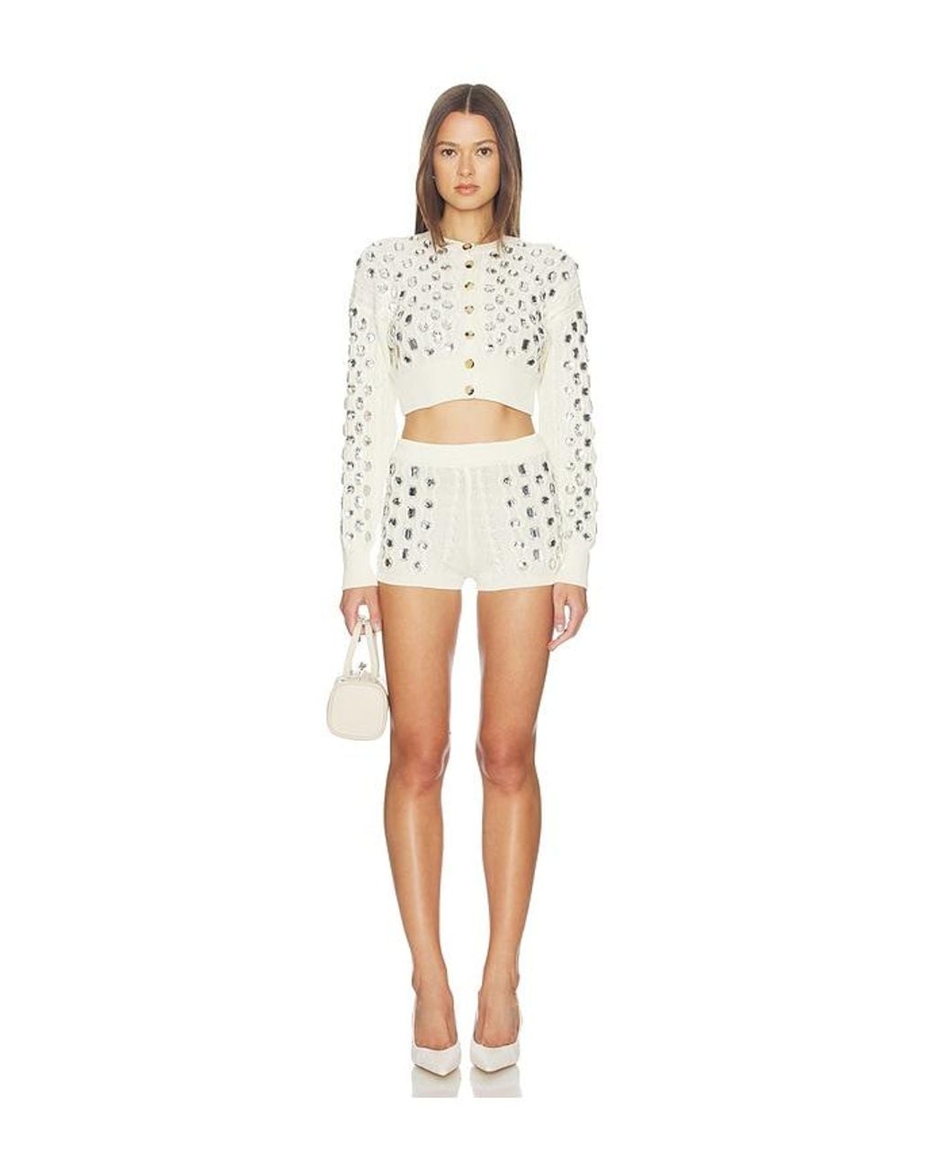 GIUSEPPE DI MORABITO White Embellished Sweater
