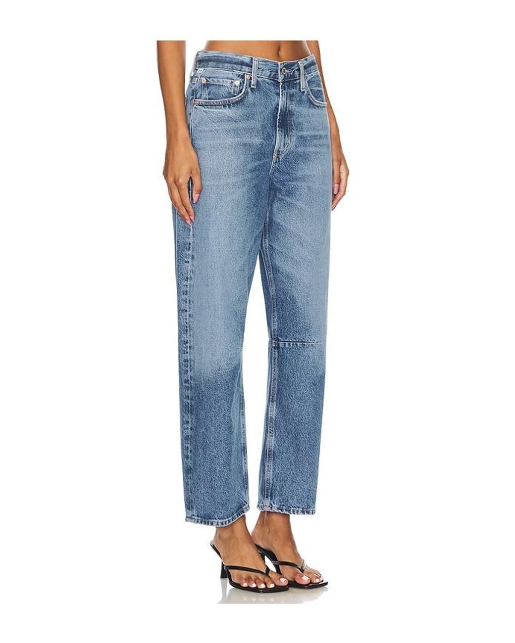 Citizens of Humanity Blue Miro Relaxed Wide Leg Jeans