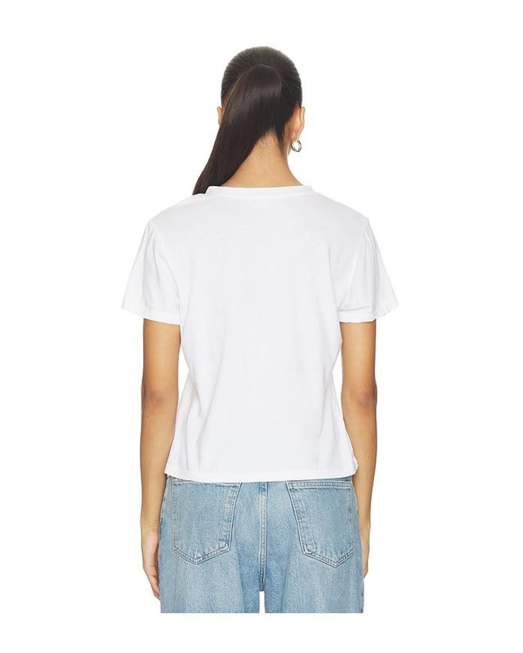 Cotton Citizen White The Marseille V-Neck Tee