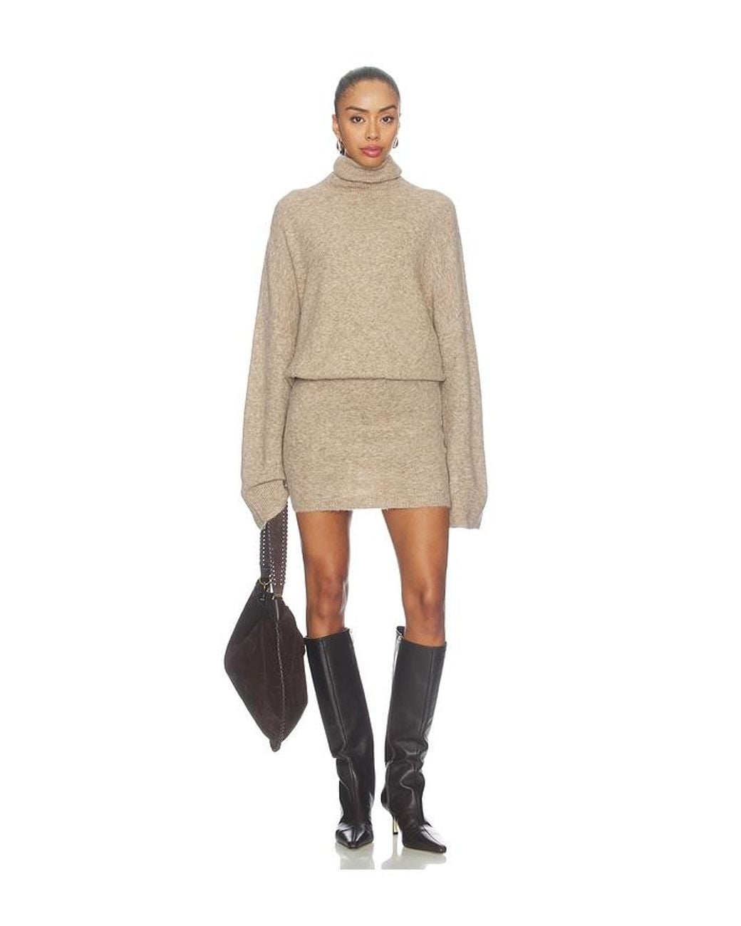 SNDY'S Natural Marlowe Mini Dress
