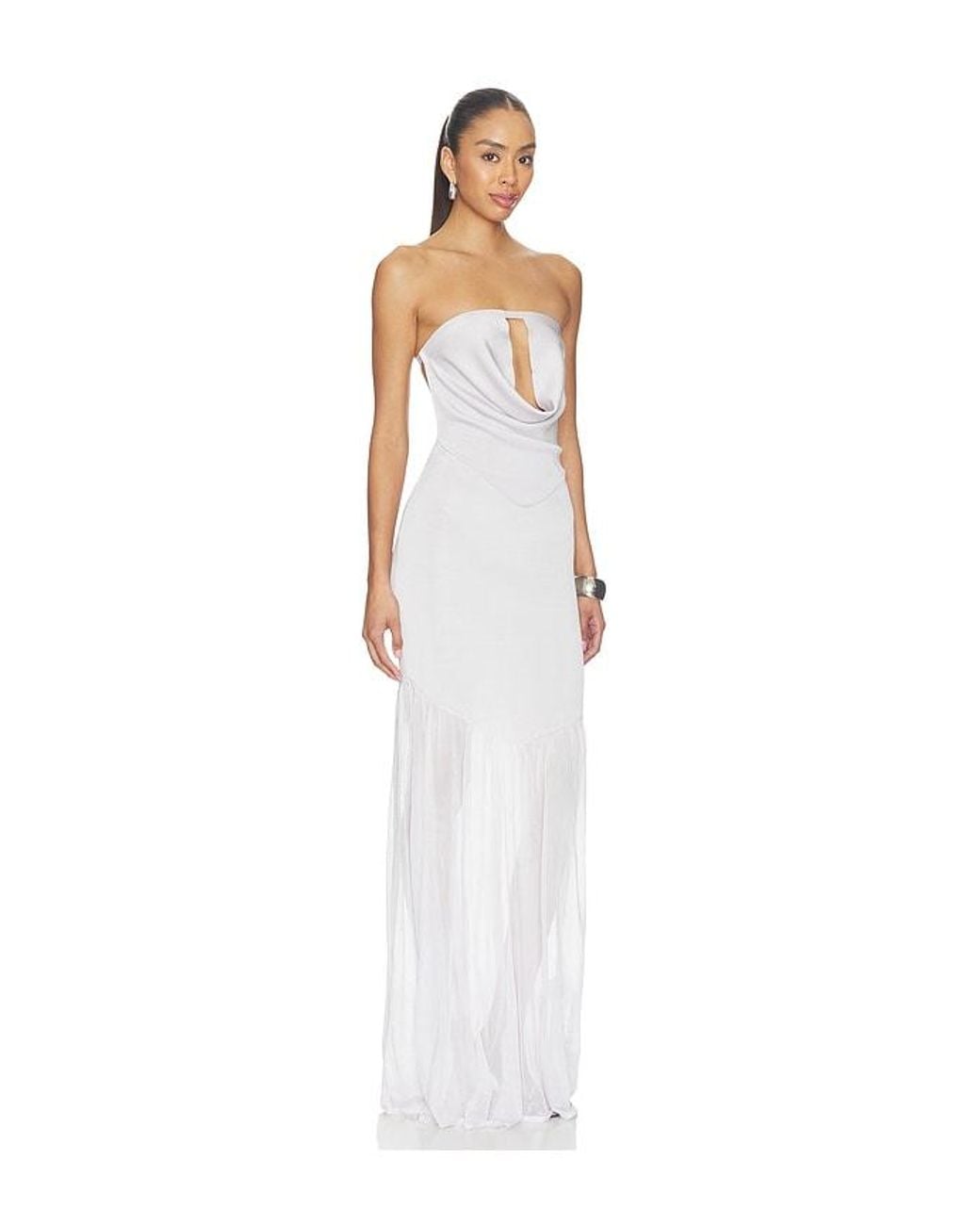 AYA MUSE White Davin Dress