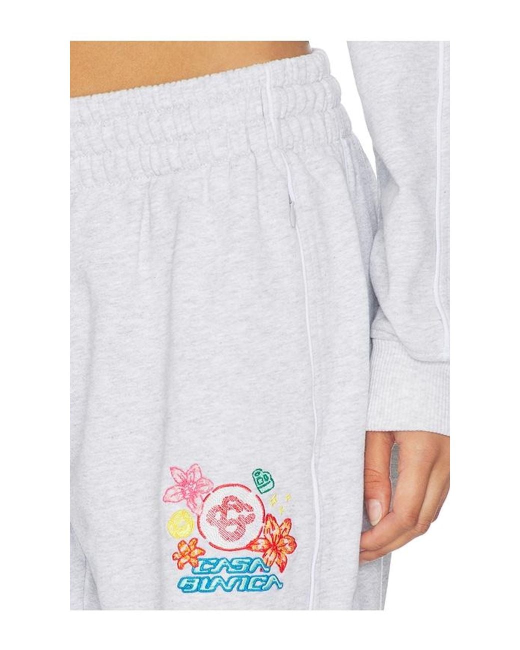 Casablanca White Embroidered Pant