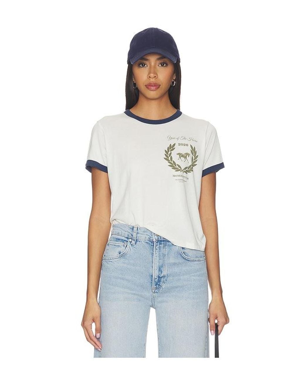 The Laundry Room White Year Of The Horse Perfect Ringer Tee