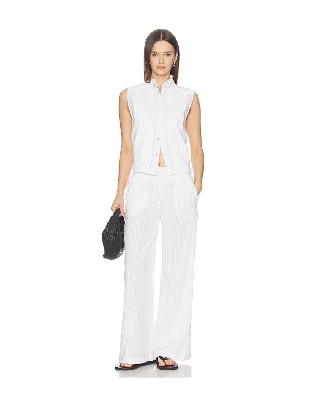 Bobi White Bluse