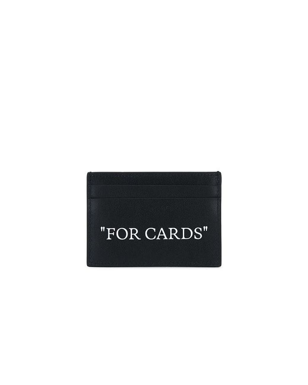 Off-White c/o Virgil Abloh Black Quote Card Case for men