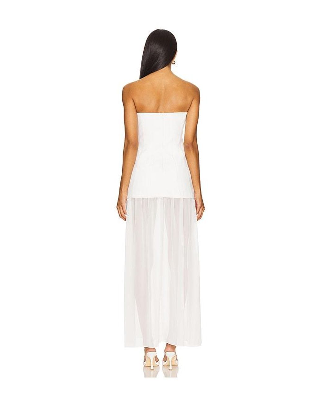 Amanda Uprichard White X Revolve Linda Dress