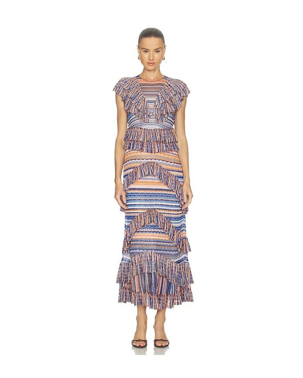 Ulla Johnson White Raina Ruffle Knit Dress