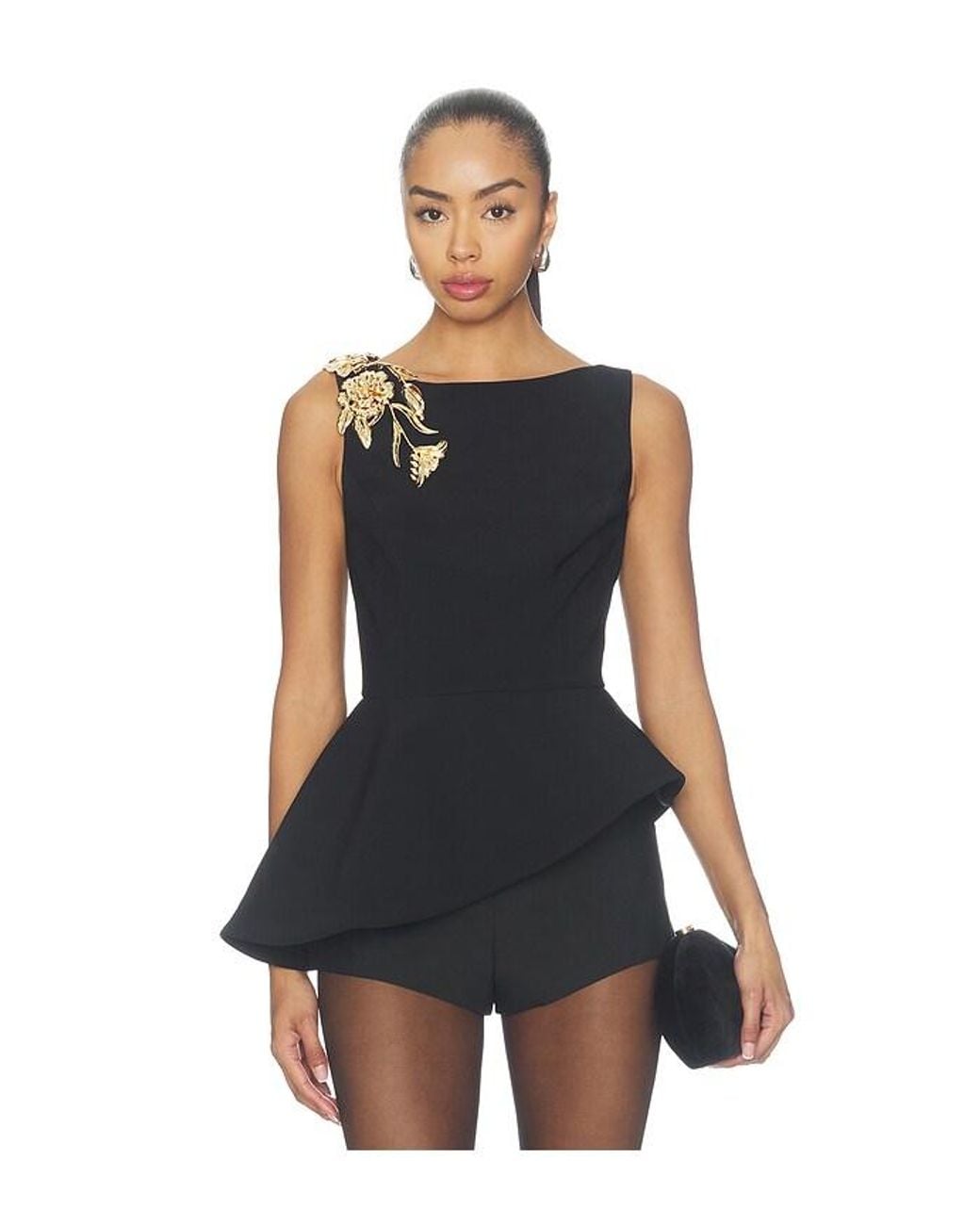 Nadine Merabi Blue Hardware Top