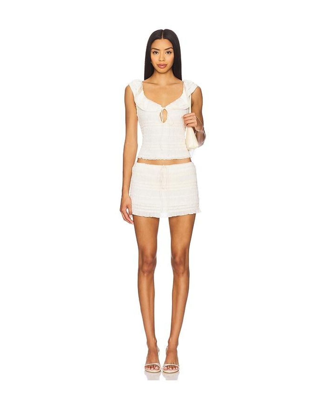 Tularosa White Madeleine Top