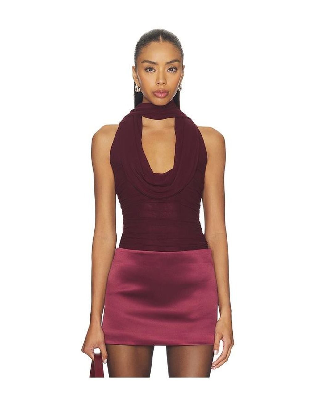 MAJORELLE Purple Leslie Top