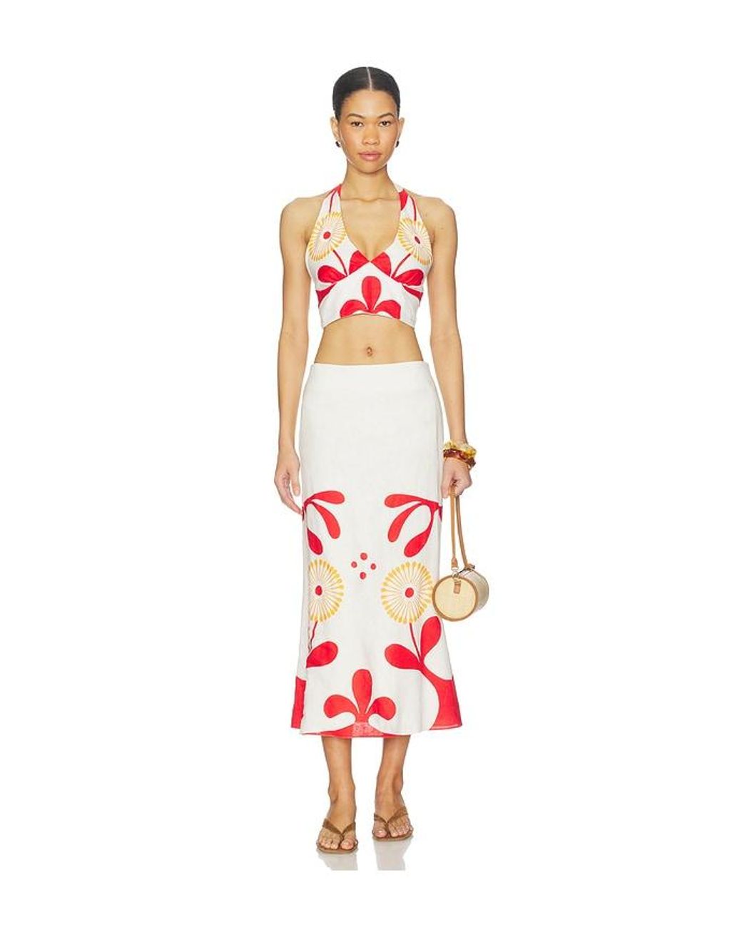 Cala De La Cruz White Olivia Top