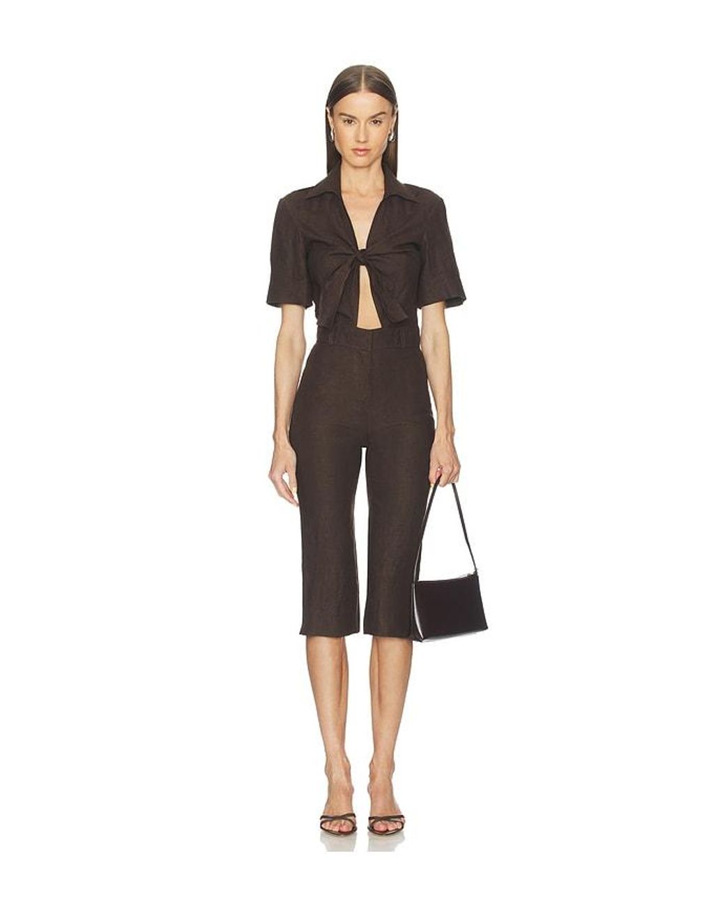 SELMACILEK Black Polo Jumpsuit