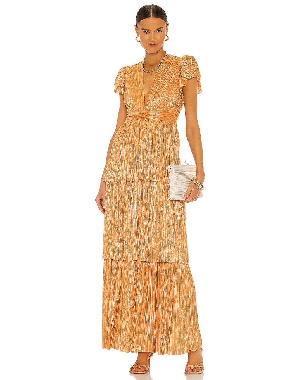 sabina musayev orange dress