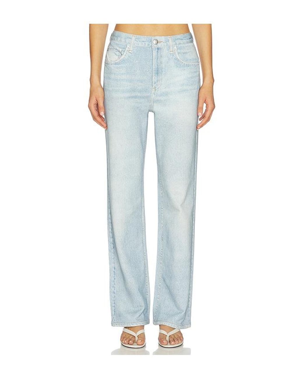 Rag & Bone Blue Rb Miramar Terry Shea Ankle Straight Pants